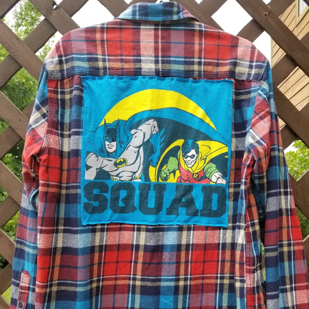 Vintage flannel & t-shirt